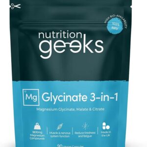 Magnesium Glycinate 3-in-1 Complex 1800mg β The Ultimate Vegan Supplement for Better Sleep, Muscle Recovery, and Mental Wellness